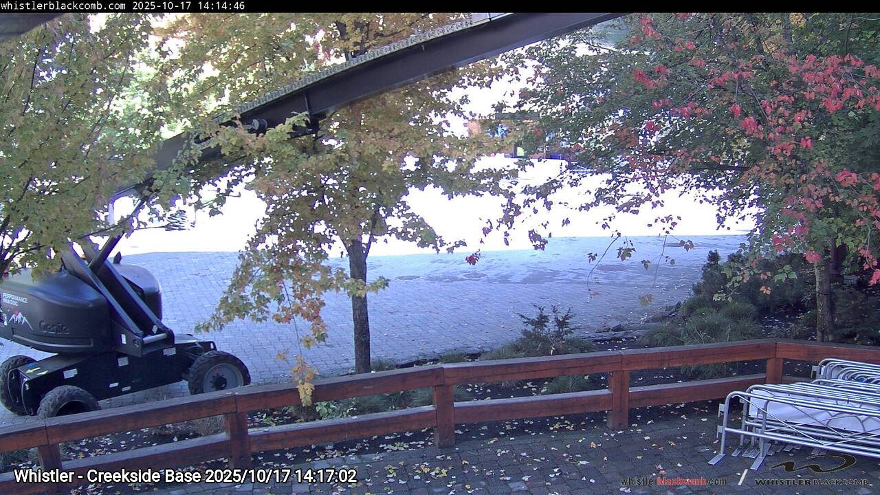 Webcam frame from Whistler - Creekside Base on 2025/10/17