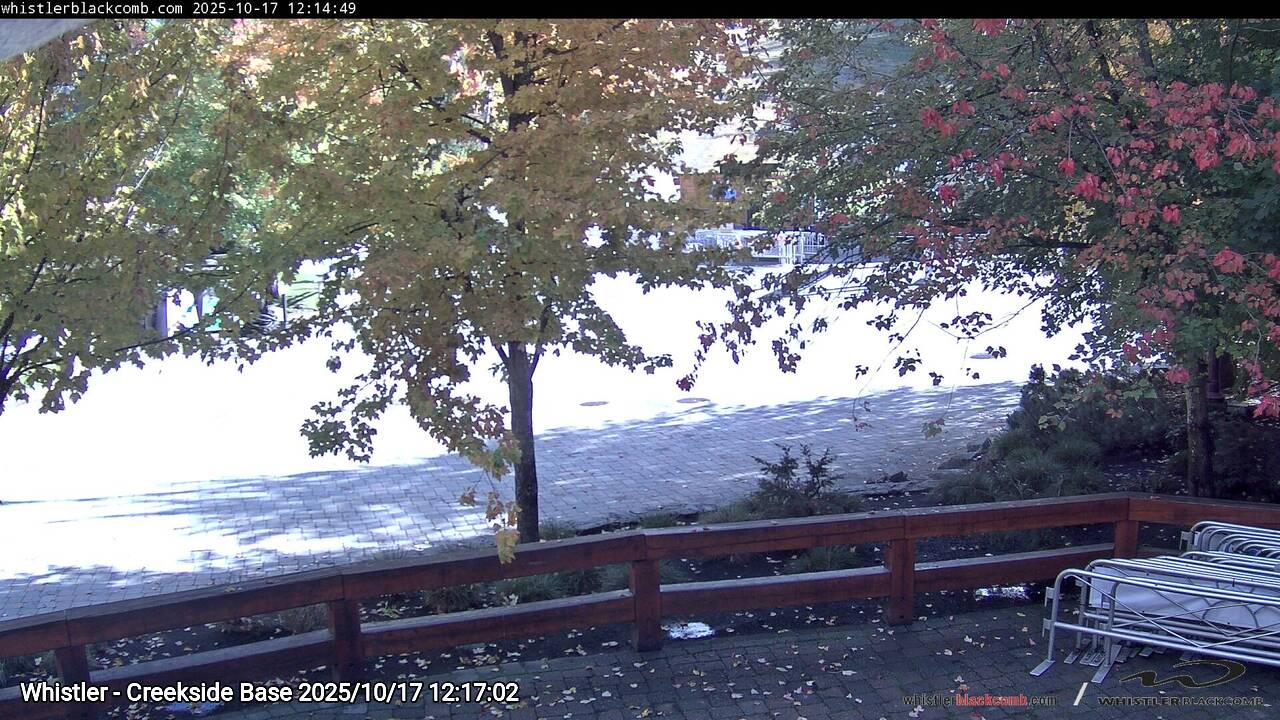 Webcam frame from Whistler - Creekside Base at 2025/10/17 12:00