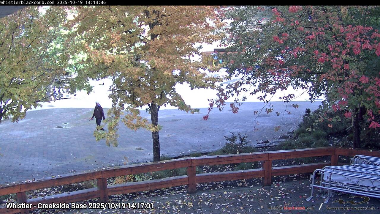 Webcam frame from Whistler - Creekside Base on 2025/10/19