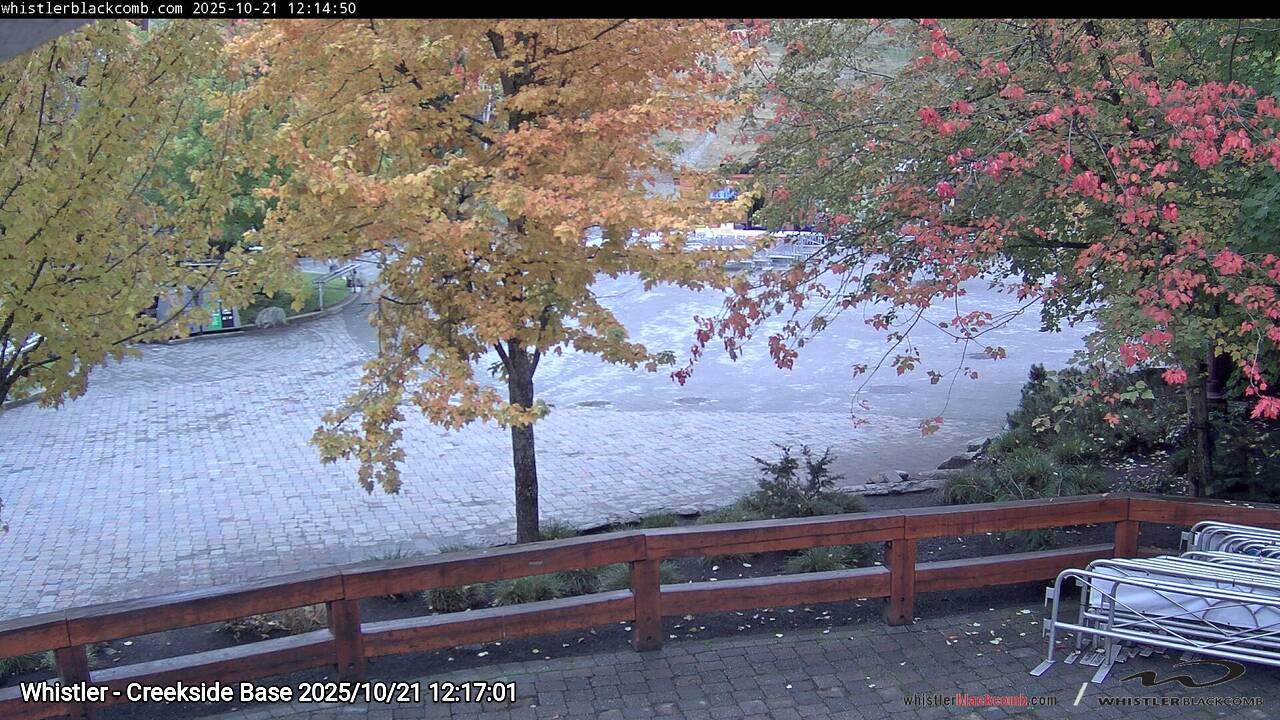 Webcam frame from Whistler - Creekside Base at 2025/10/21 12:00