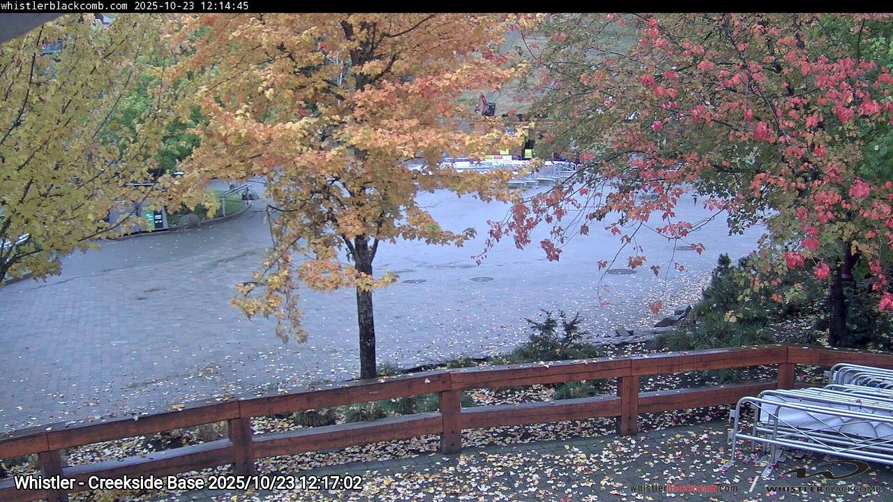 Webcam frame from Whistler - Creekside Base at 2025/10/23 12:00