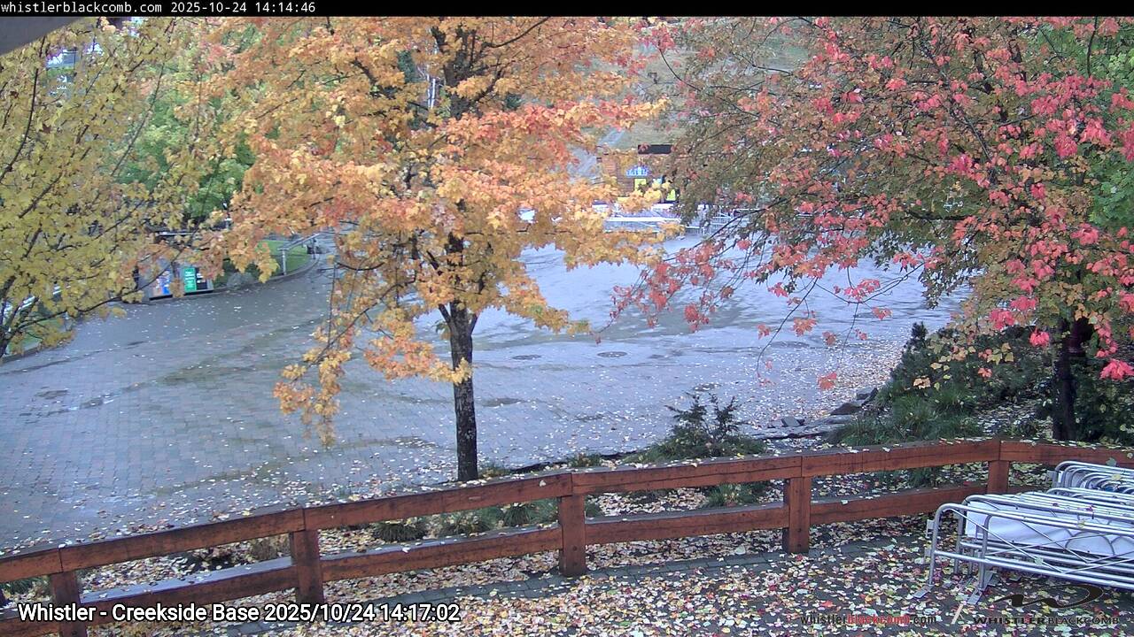 Webcam frame from Whistler - Creekside Base on 2025/10/24
