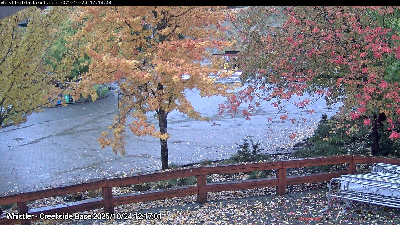 Webcam frame from Whistler - Creekside Base at 2025/10/24 12:00