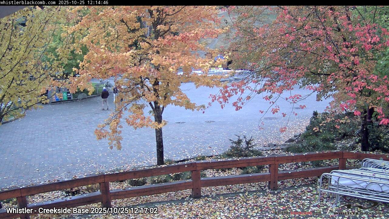 Webcam frame from Whistler - Creekside Base at 2025/10/25 12:00