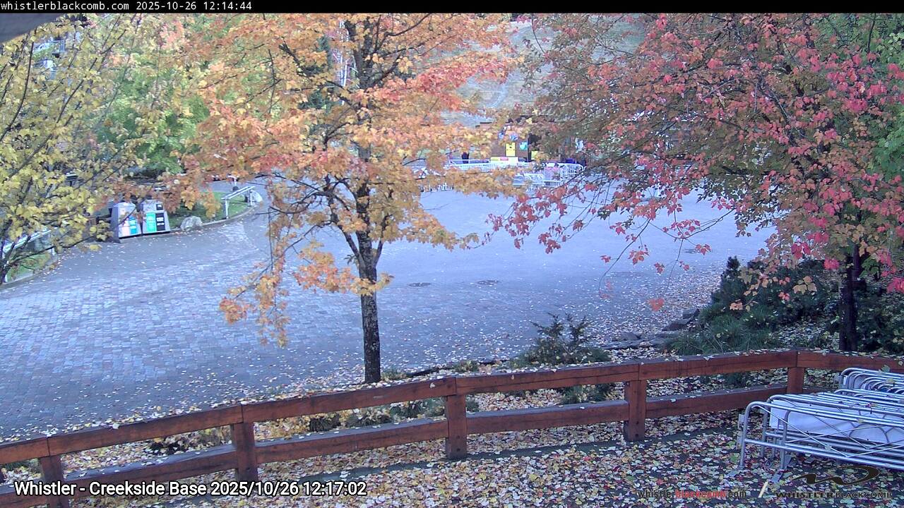 Webcam frame from Whistler - Creekside Base at 2025/10/26 12:00