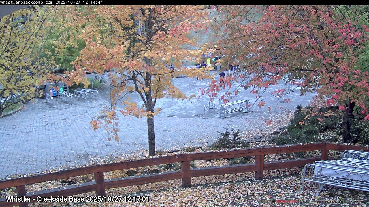 Webcam frame from Whistler - Creekside Base at 2025/10/27 12:00