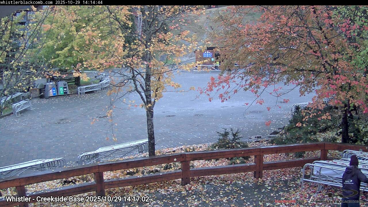 Webcam frame from Whistler - Creekside Base on 2025/10/29