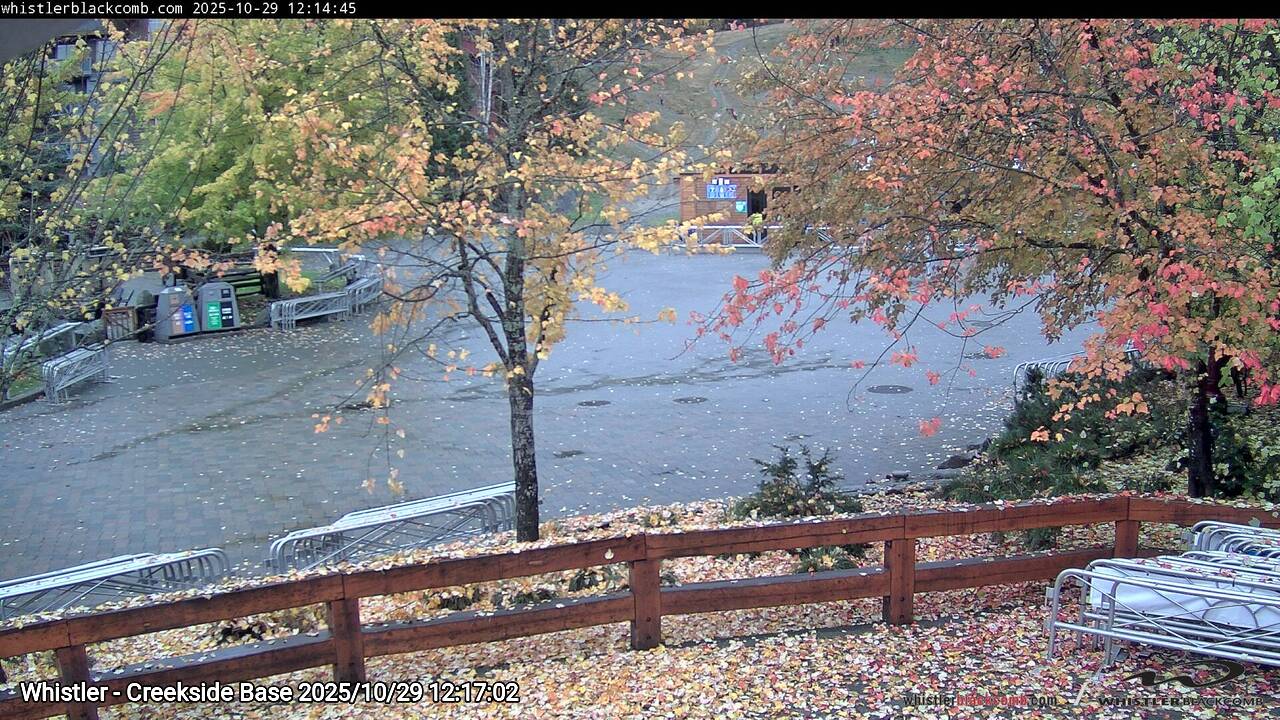 Webcam frame from Whistler - Creekside Base at 2025/10/29 12:00