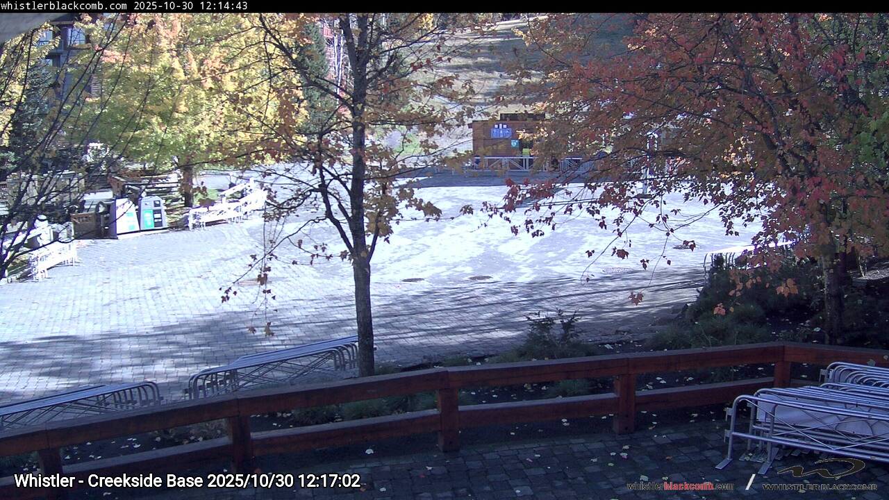 Webcam frame from Whistler - Creekside Base at 2025/10/30 12:00