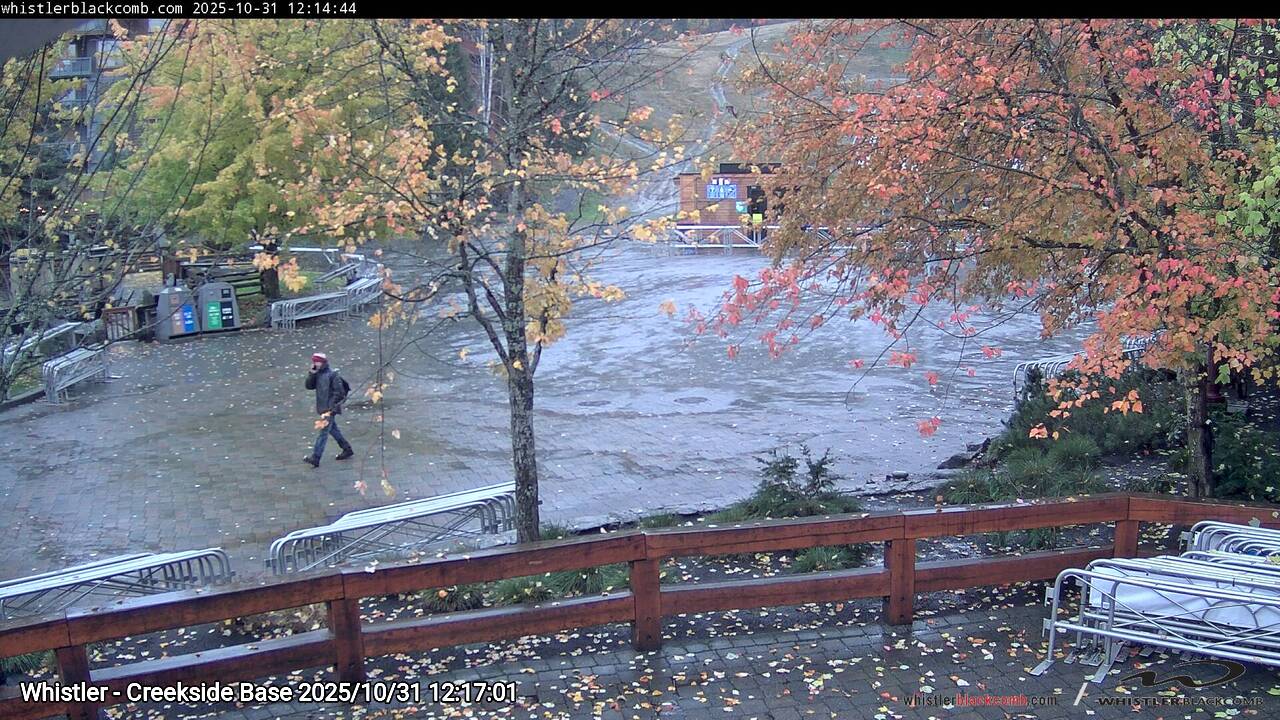 Webcam frame from Whistler - Creekside Base at 2025/10/31 12:00