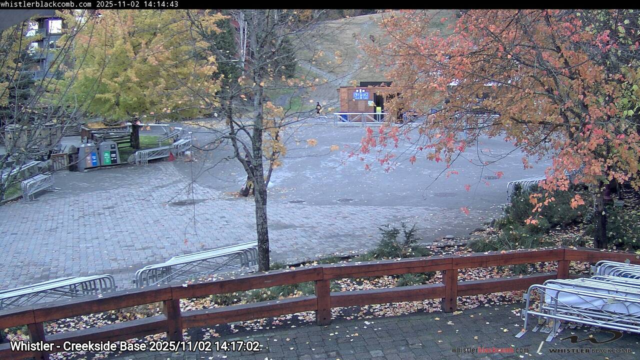Webcam frame from Whistler - Creekside Base on 2025/11/02