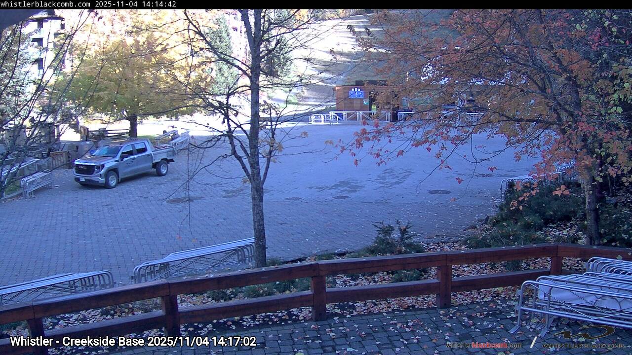 Webcam frame from Whistler - Creekside Base on 2025/11/04