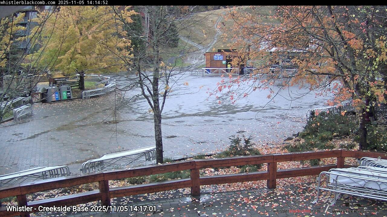 Webcam frame from Whistler - Creekside Base on 2025/11/05