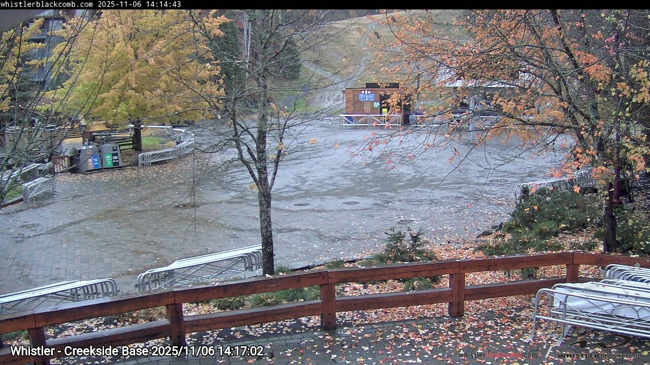 Webcam frame from Whistler - Creekside Base on 2025/11/06