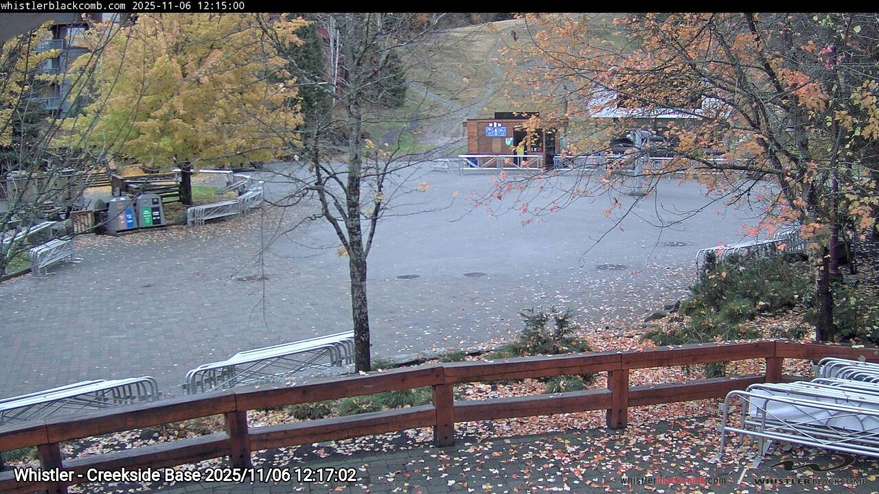 Webcam frame from Whistler - Creekside Base at 2025/11/06 12:00