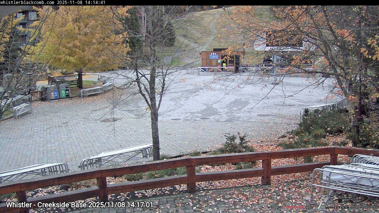 Webcam frame from Whistler - Creekside Base on 2025/11/08