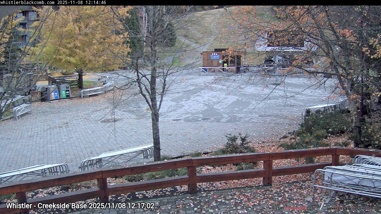 Webcam frame from Whistler - Creekside Base at 2025/11/08 12:00