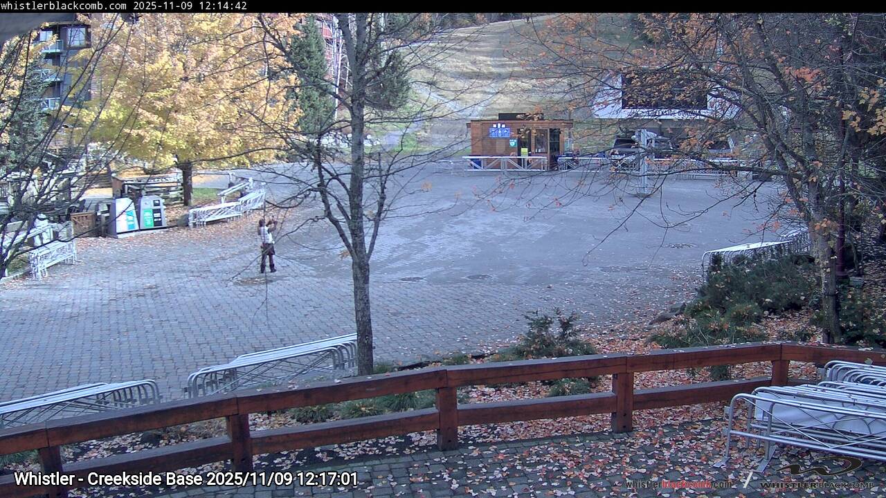 Webcam frame from Whistler - Creekside Base at 2025/11/09 12:00