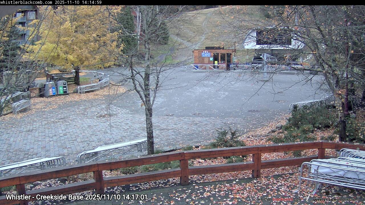 Webcam frame from Whistler - Creekside Base on 2025/11/10
