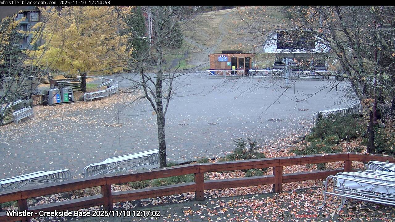 Webcam frame from Whistler - Creekside Base at 2025/11/10 12:00