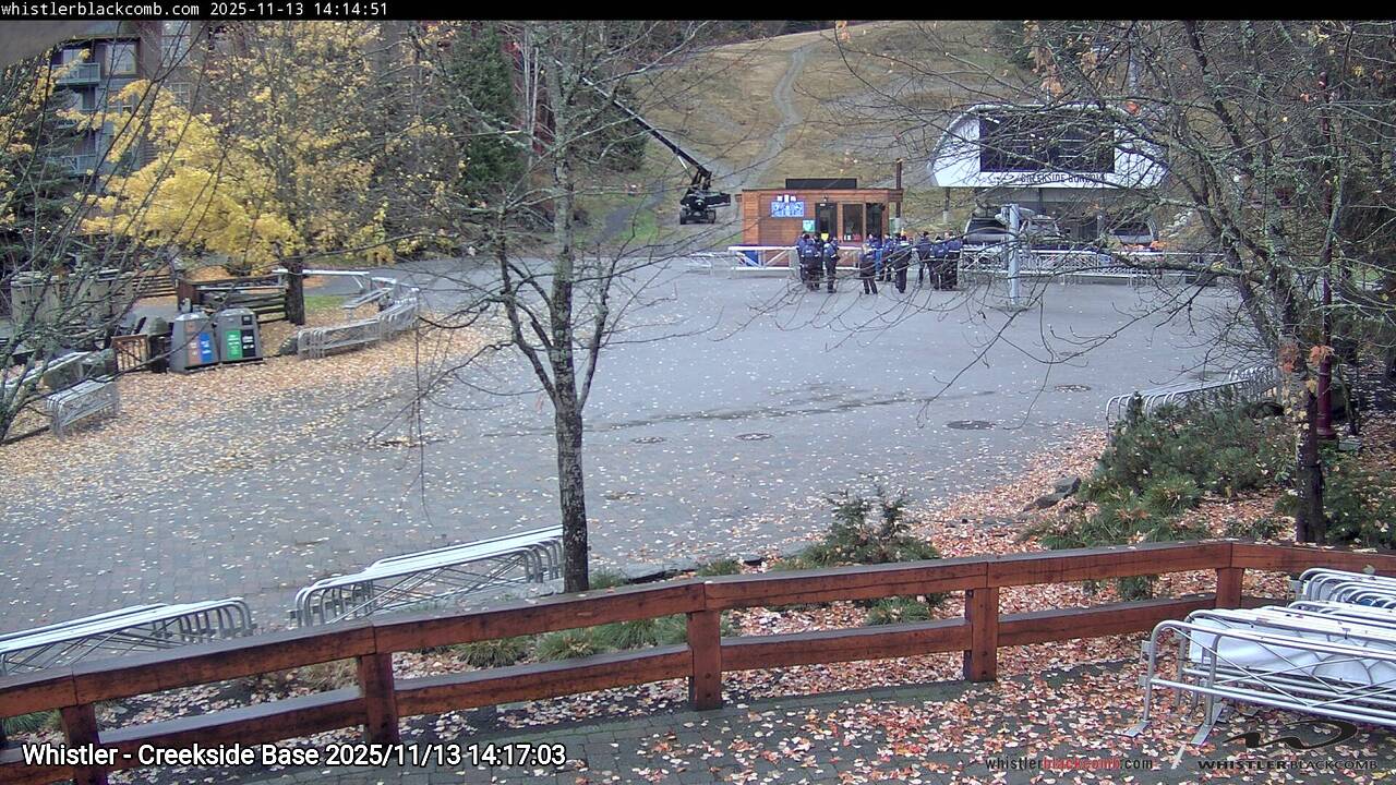 Webcam frame from Whistler - Creekside Base on 2025/11/13