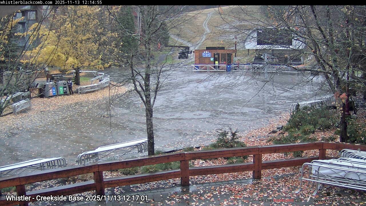Webcam frame from Whistler - Creekside Base at 2025/11/13 12:00