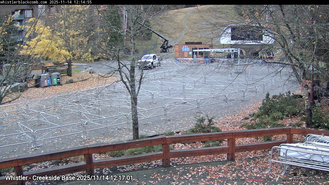 Webcam frame from Whistler - Creekside Base at 2025/11/14 12:00