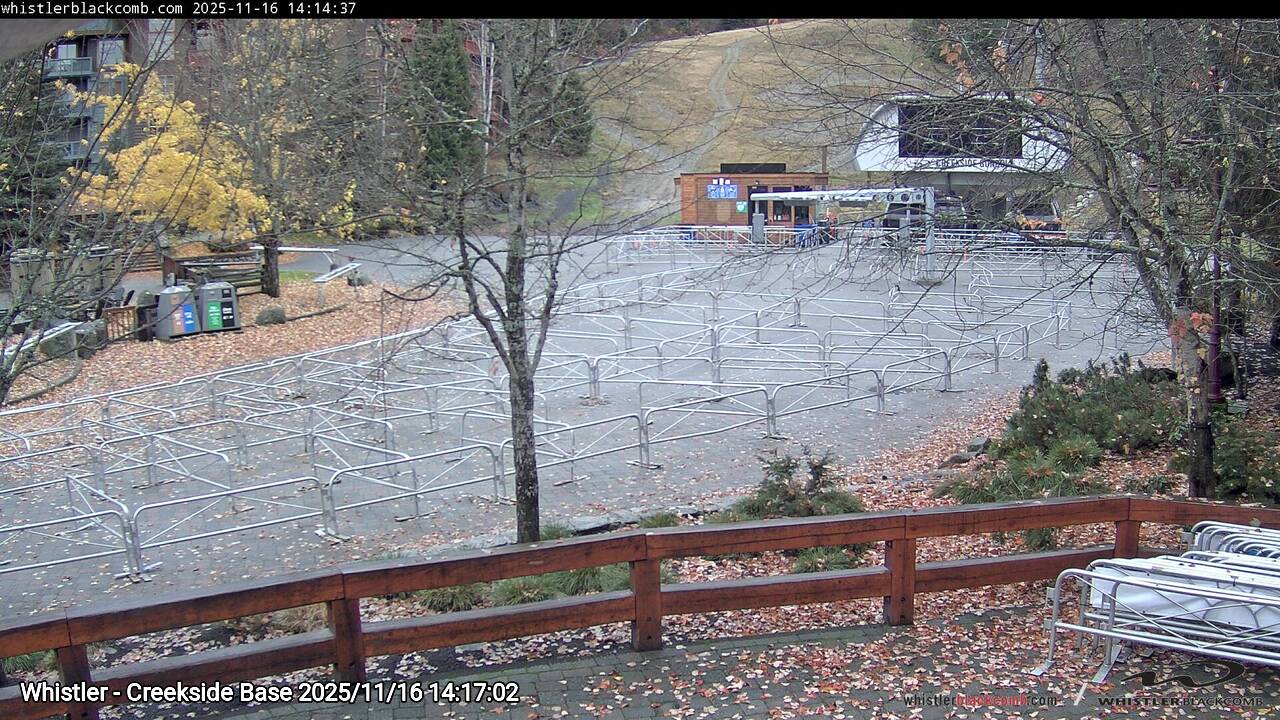 Webcam frame from Whistler - Creekside Base on 2025/11/16