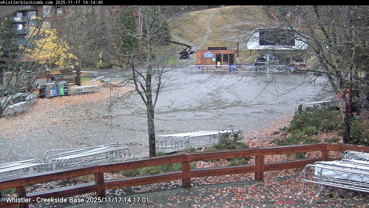Webcam frame from Whistler - Creekside Base on 2025/11/17