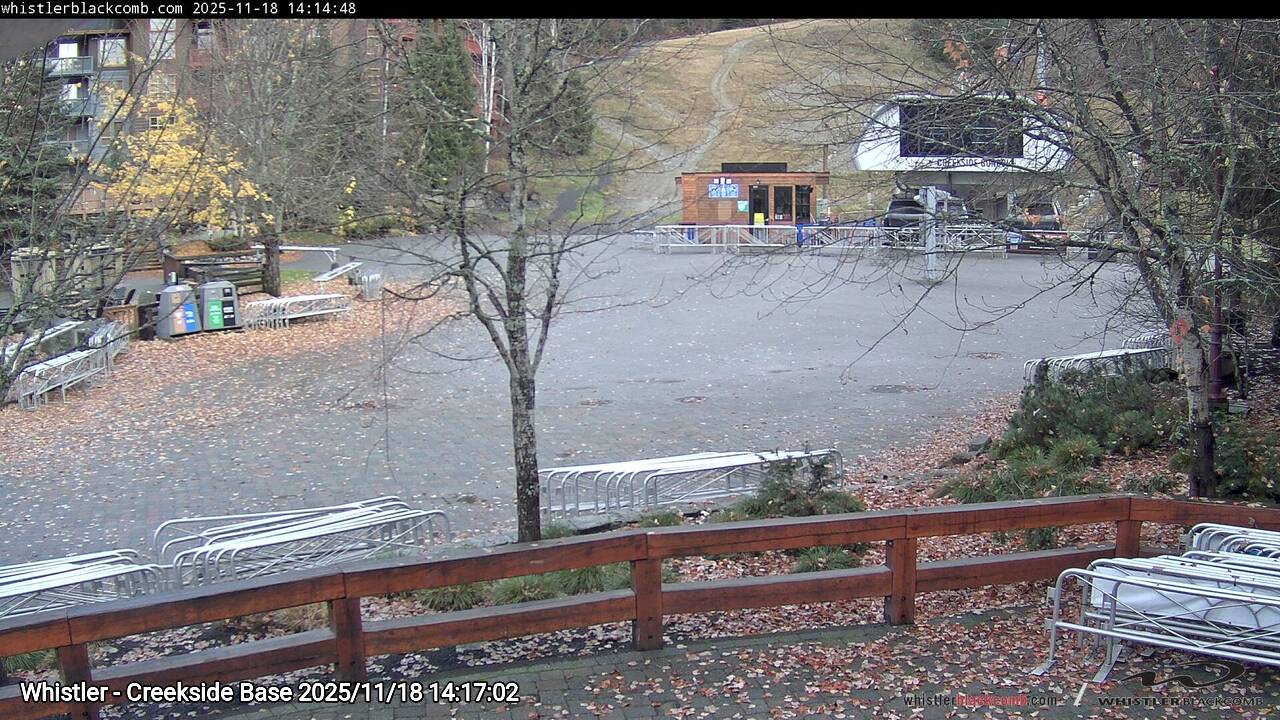 Webcam frame from Whistler - Creekside Base on 2025/11/18