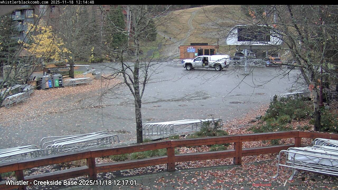 Webcam frame from Whistler - Creekside Base at 2025/11/18 12:00