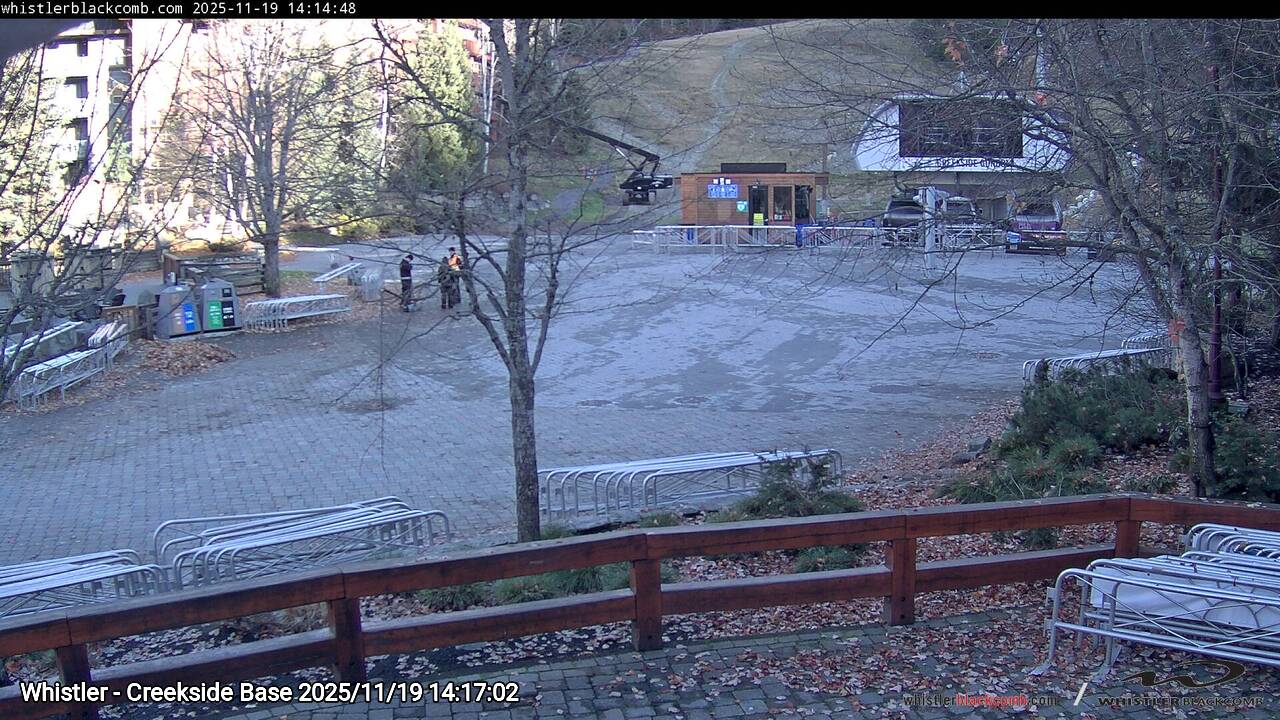 Webcam frame from Whistler - Creekside Base on 2025/11/19