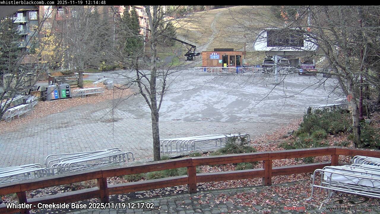 Webcam frame from Whistler - Creekside Base at 2025/11/19 12:00