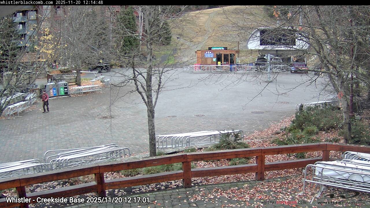 Webcam frame from Whistler - Creekside Base at 2025/11/20 12:00