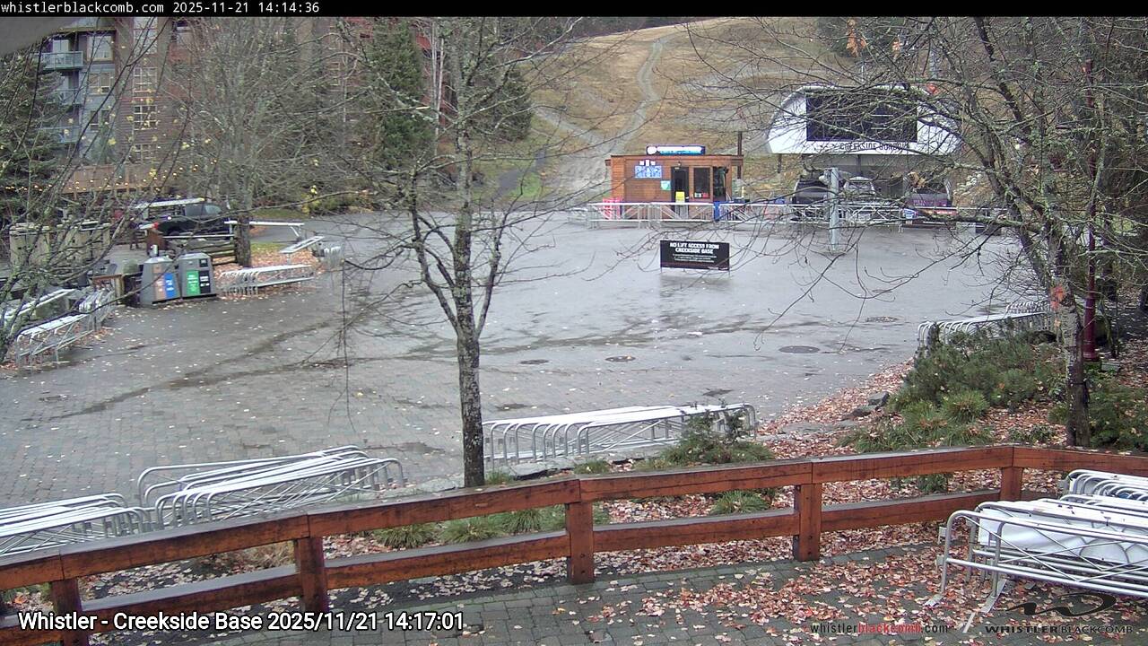 Webcam frame from Whistler - Creekside Base on 2025/11/21