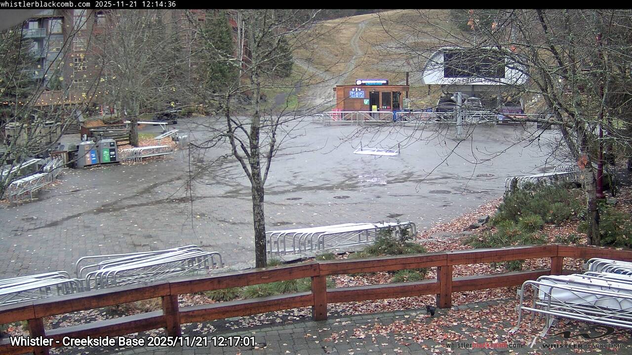 Webcam frame from Whistler - Creekside Base at 2025/11/21 12:00