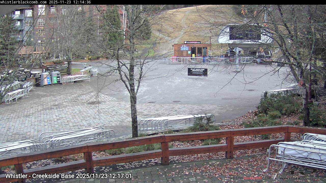 Webcam frame from Whistler - Creekside Base at 2025/11/23 12:00