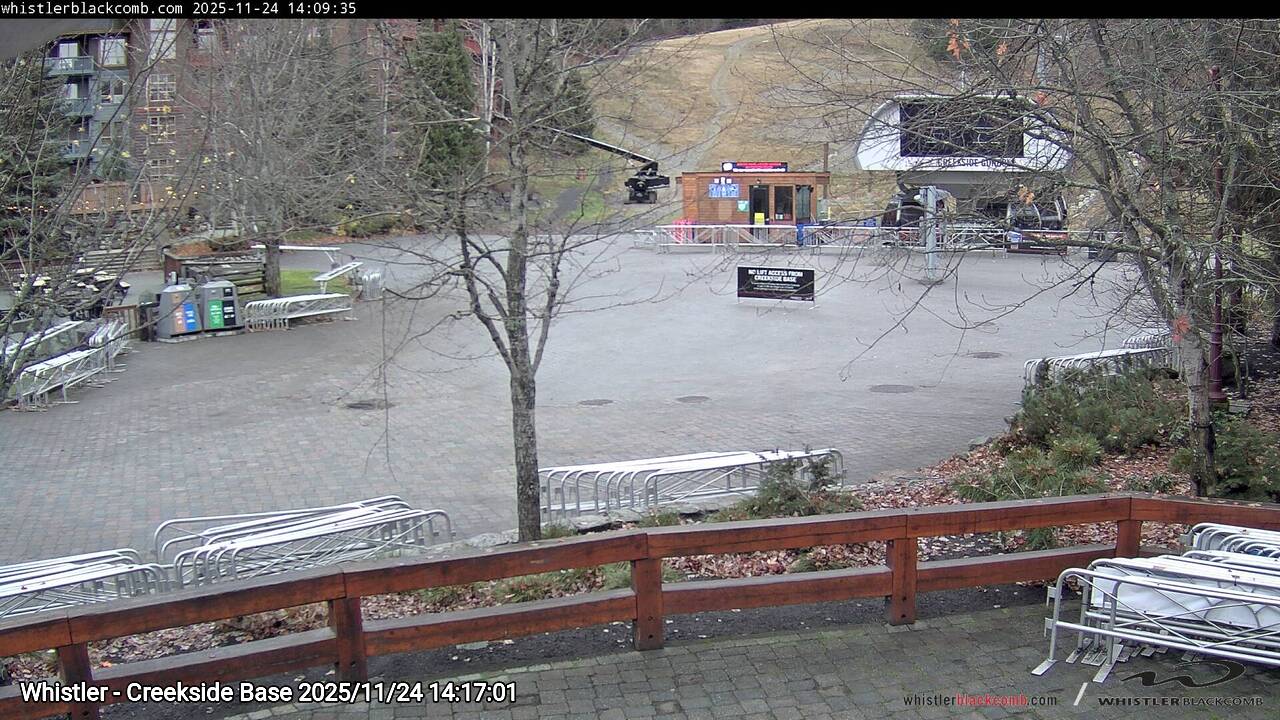 Webcam frame from Whistler - Creekside Base on 2025/11/24