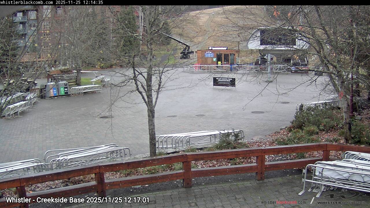 Webcam frame from Whistler - Creekside Base at 2025/11/25 12:00
