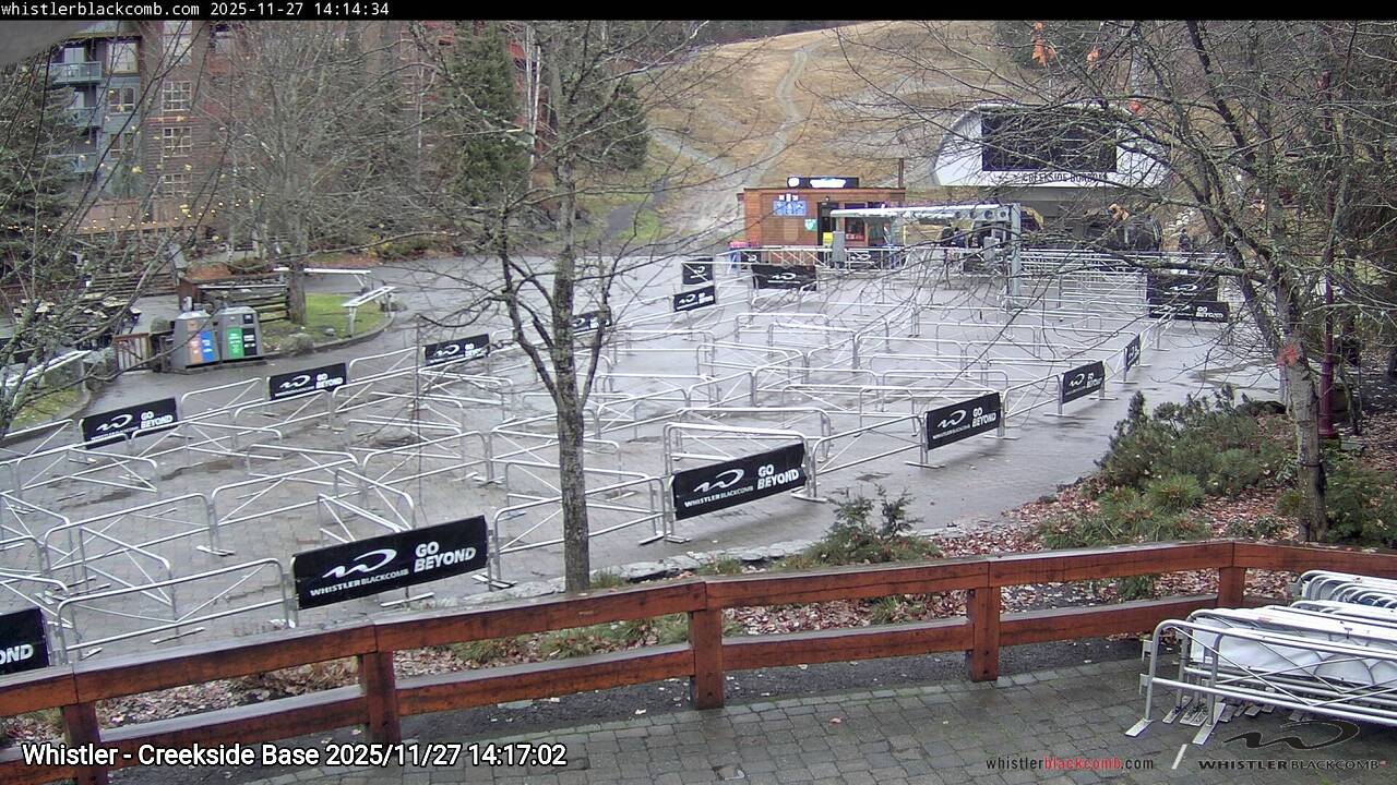 Webcam frame from Whistler - Creekside Base on 2025/11/27