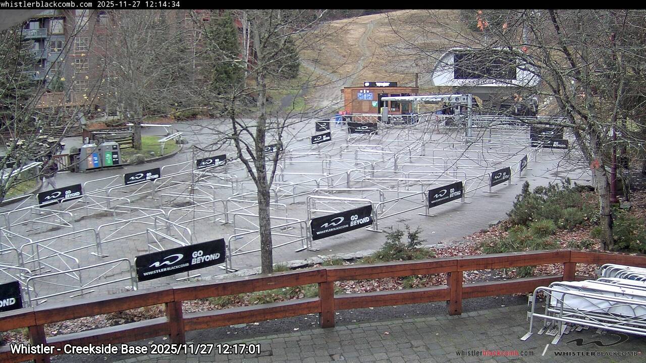 Webcam frame from Whistler - Creekside Base at 2025/11/27 12:00