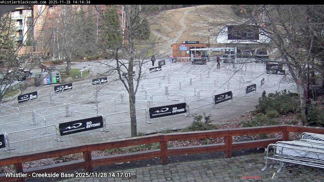 Webcam frame from Whistler - Creekside Base on 2025/11/28