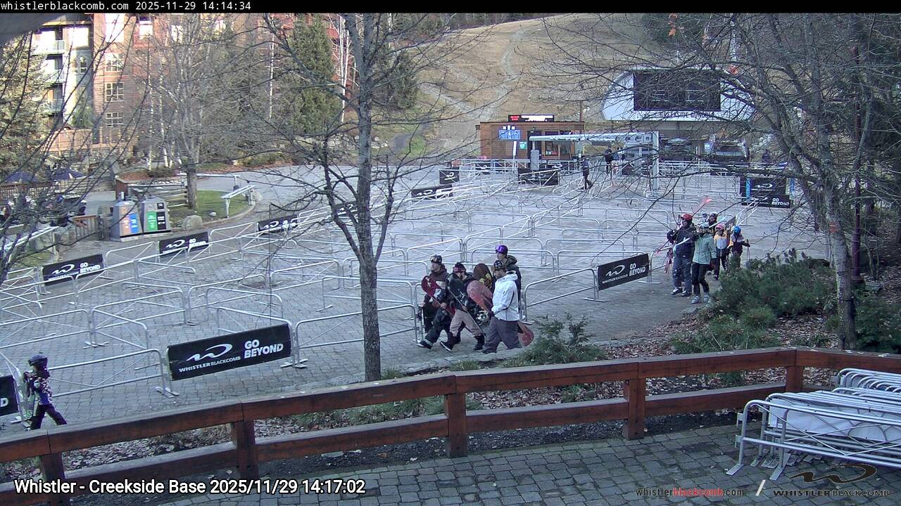 Webcam frame from Whistler - Creekside Base on 2025/11/29
