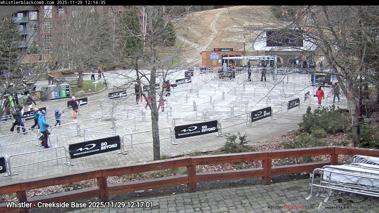Webcam frame from Whistler - Creekside Base at 2025/11/29 12:00