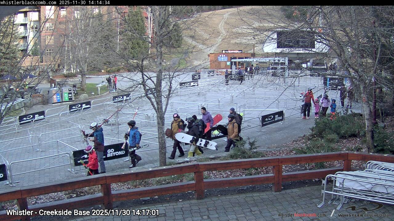 Webcam frame from Whistler - Creekside Base on 2025/11/30