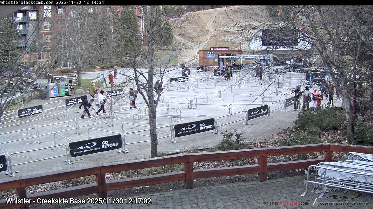 Webcam frame from Whistler - Creekside Base at 2025/11/30 12:00