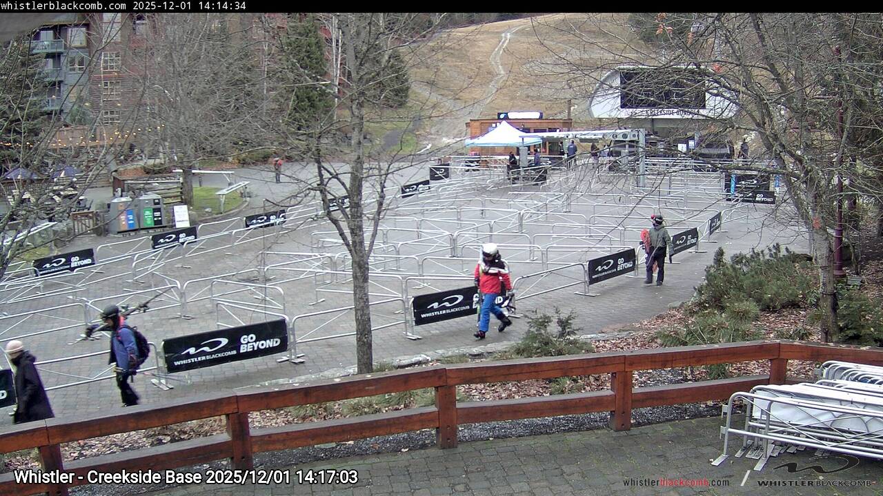 Webcam frame from Whistler - Creekside Base on 2025/12/01