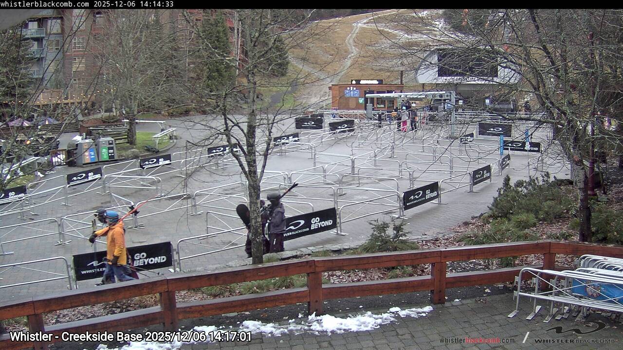 Webcam frame from Whistler - Creekside Base on 2025/12/06