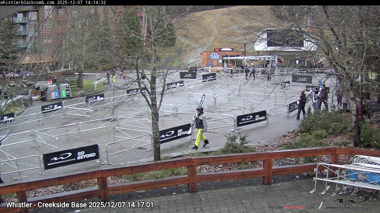 Webcam frame from Whistler - Creekside Base on 2025/12/07
