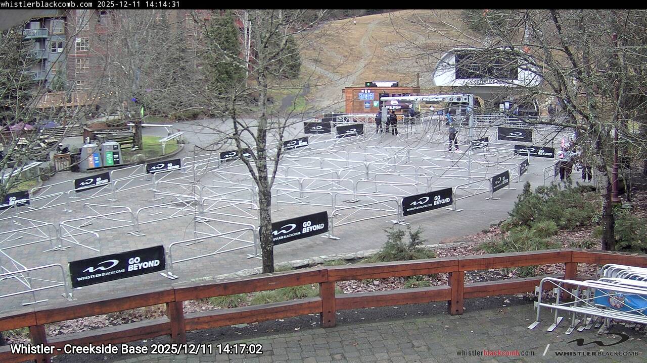 Webcam frame from Whistler - Creekside Base on 2025/12/11